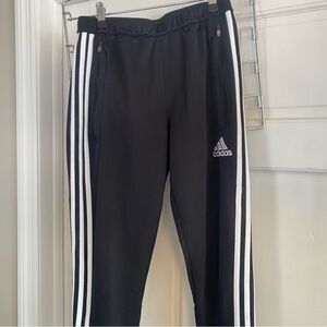 Adidas Tapered Joggers with White Stripes- Men’s Small